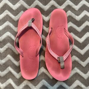 Rainbow Sandals | Swarovski Crystal | Limited Edition Pink | Size L 7.5 - 8.5